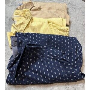 Lot Of 3 Shirts Adult 2XL XXL Long Sleeve Button Up Casual Party Workwear Mens *